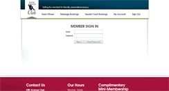 Desktop Screenshot of members.fifthavenueclub.ca